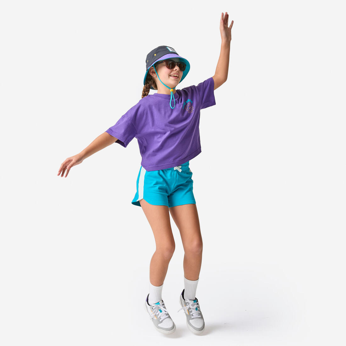 Short multisport coton fille