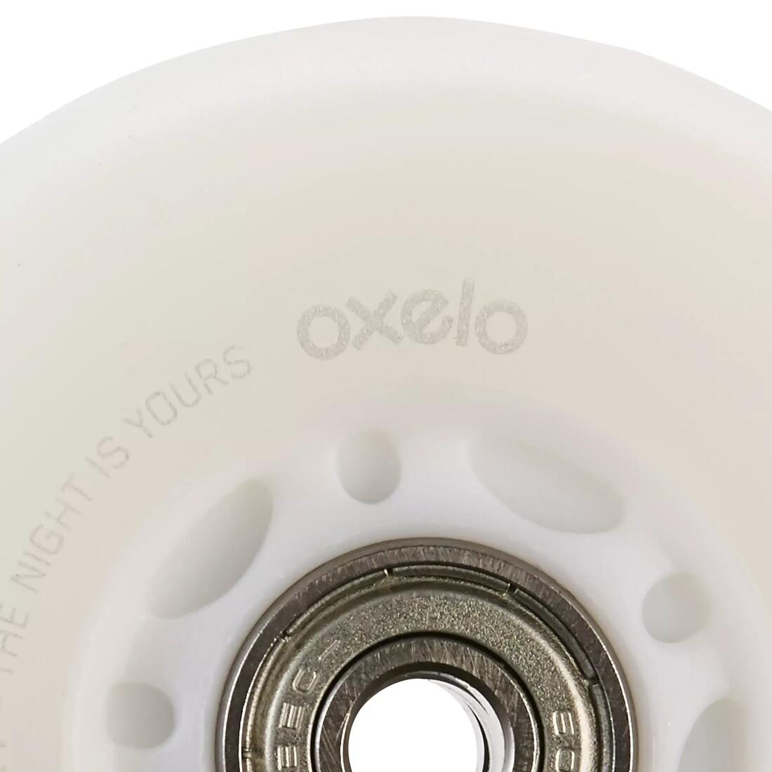 Set 2 ROUES lumineuses de roller en ligne avec ROULEMENTS 76MM 82A