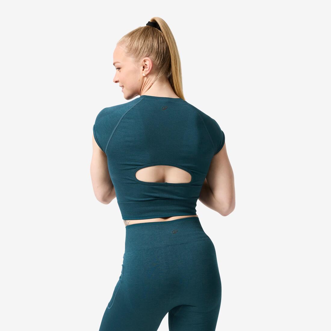 Crop top seamless de musculation femme