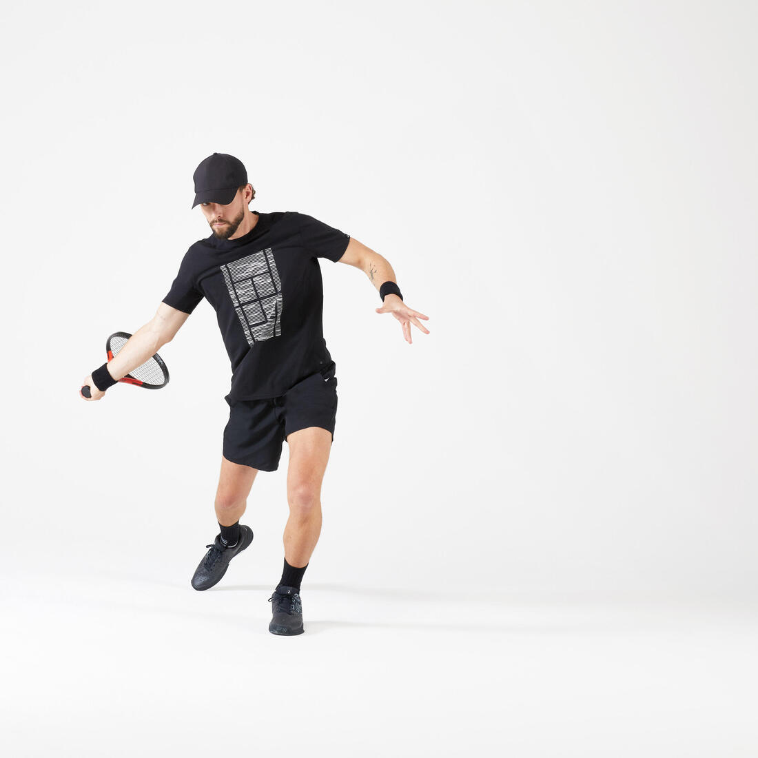 T-shirt de tennis homme - tts soft blanc cassé