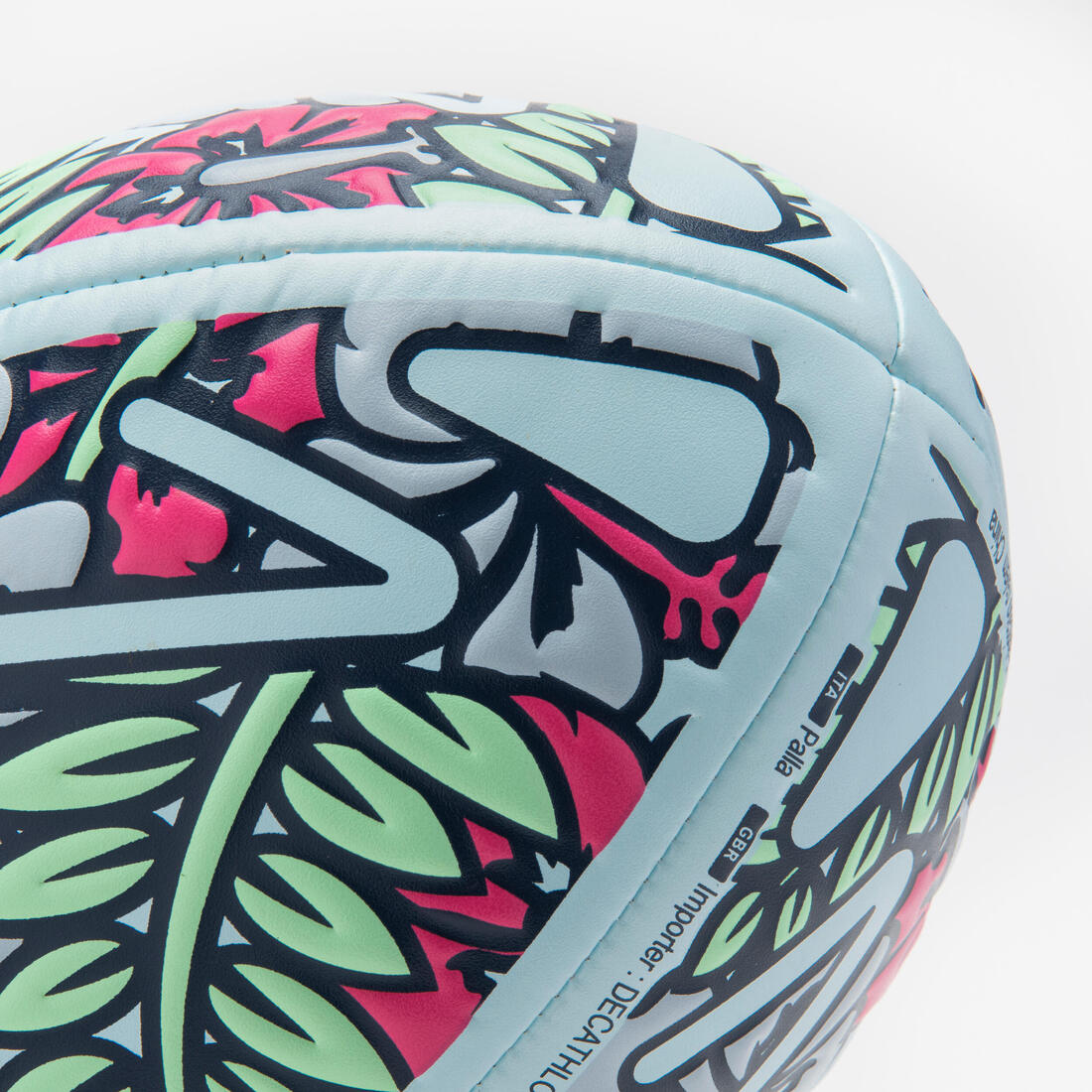 Ballon de beach rugby - Ballon beach tiki taille 3 vert / rose / bleu