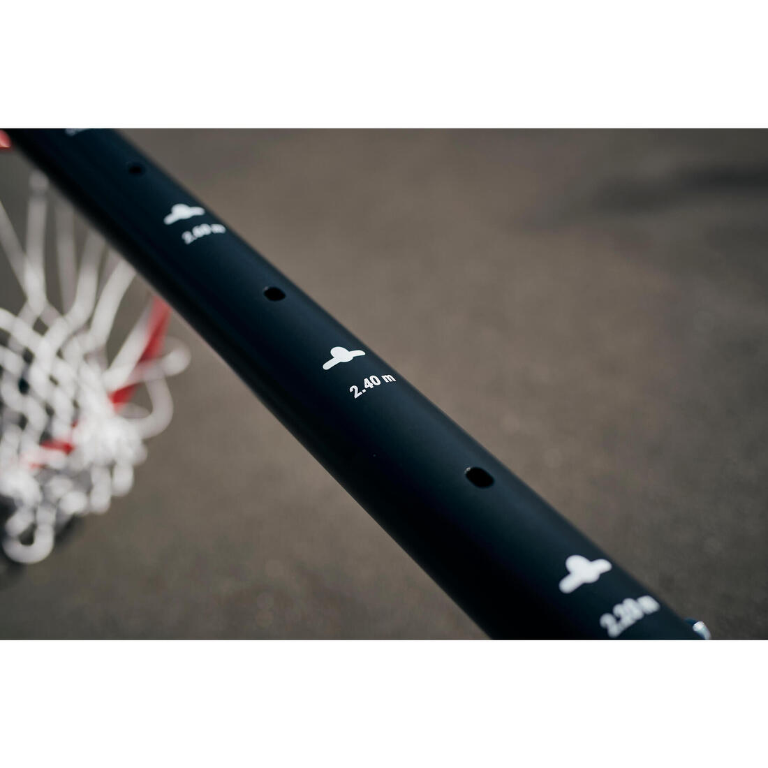 Panier de basket sur pied réglable de 2,20m à 3,05m - B100 Easy Polycarbonate