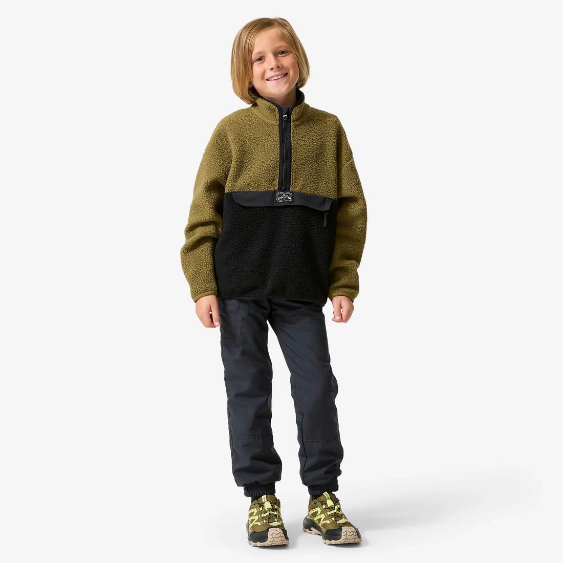 Polaire sherpa demi zip enfant 7-15 ans, NH500