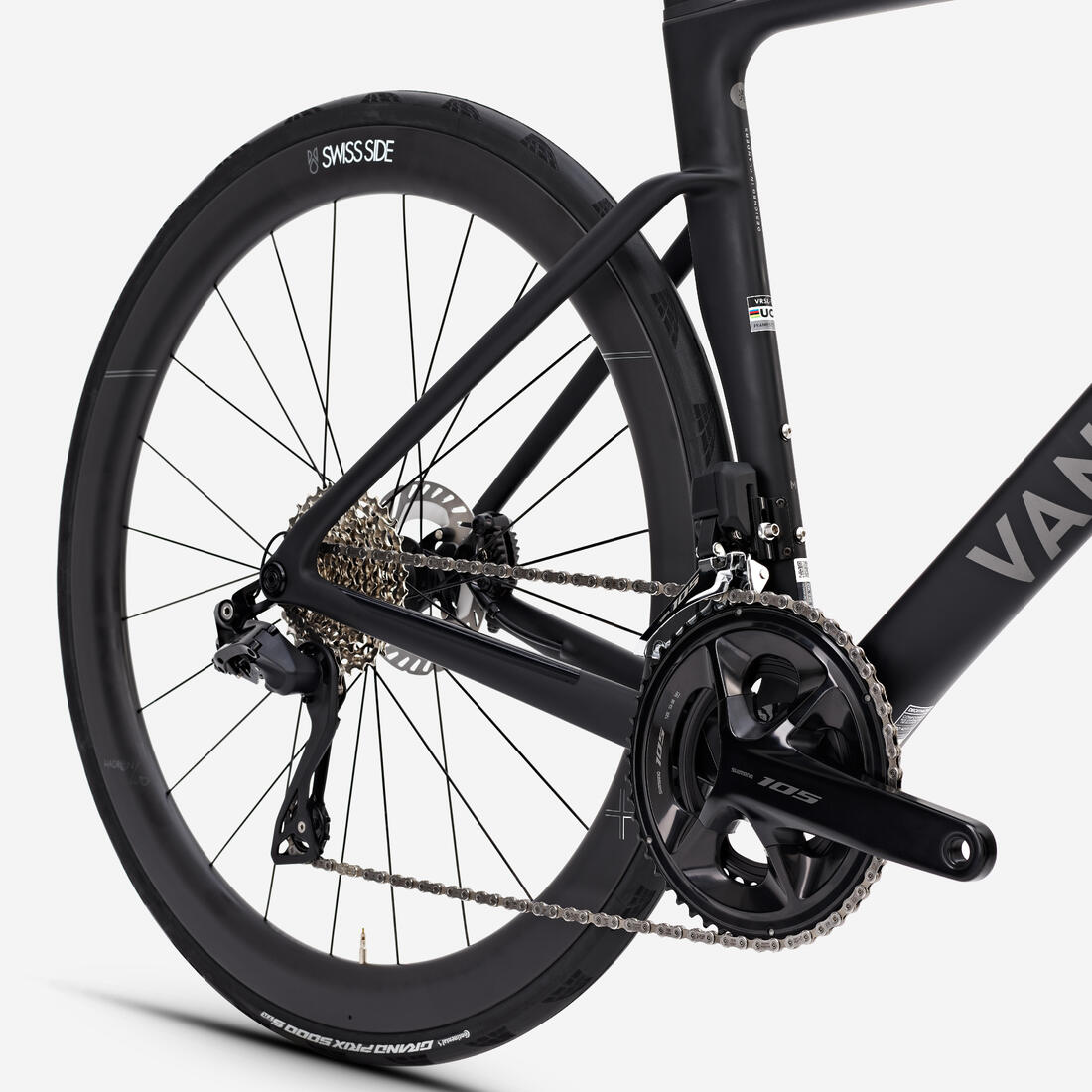 Vélo de route Shimano 105 Di2 2x12v capteur de puissance, RCR noir