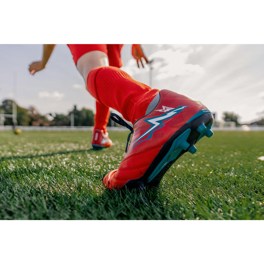 Chaussettes hautes de rugby enfant R500