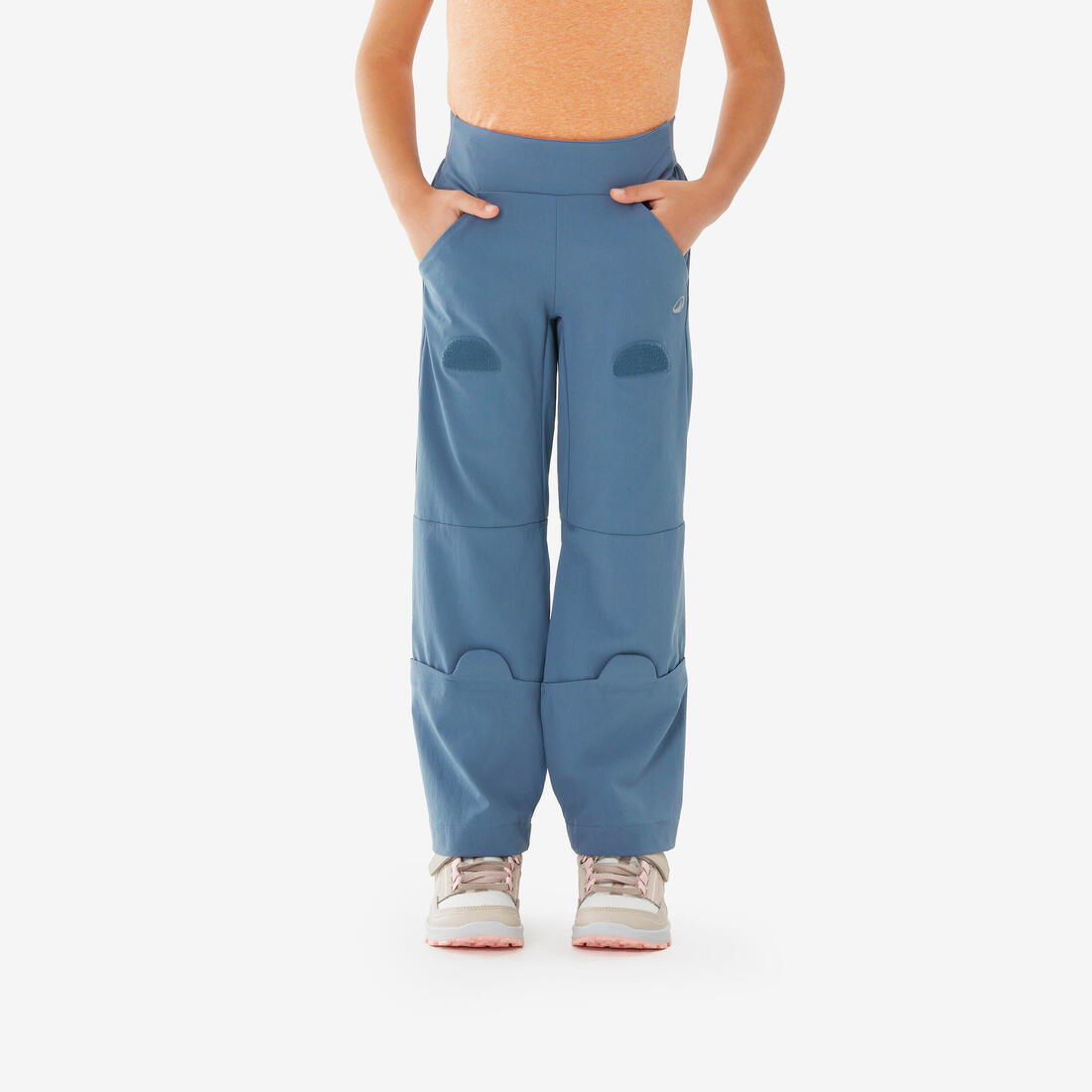 Pantalon modulable de randonnée enfant 2-6 ans, MH100 Easy bleu – bleu tempête