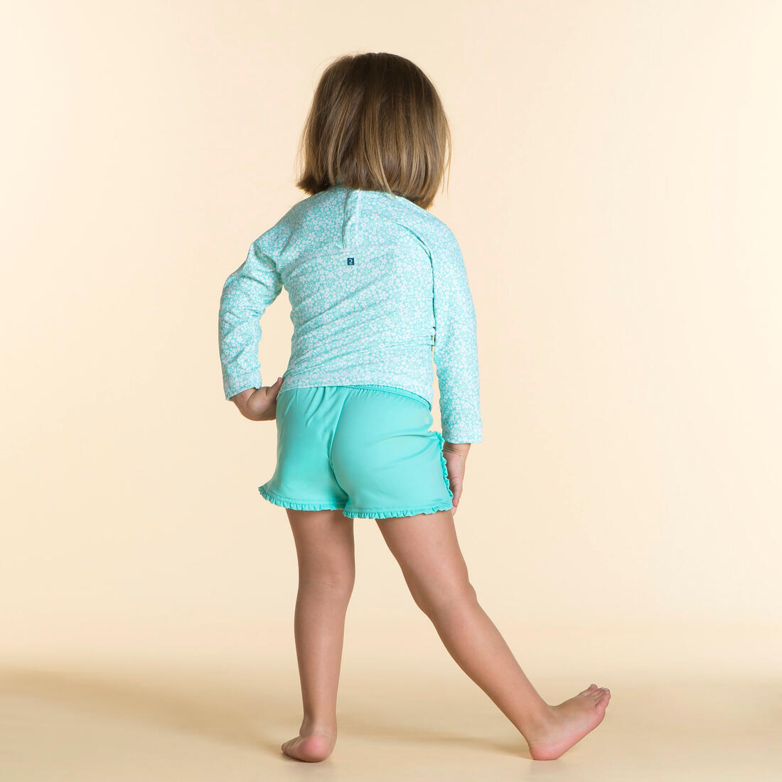 T-shirt anti uv bébé manches longues imprimé savane