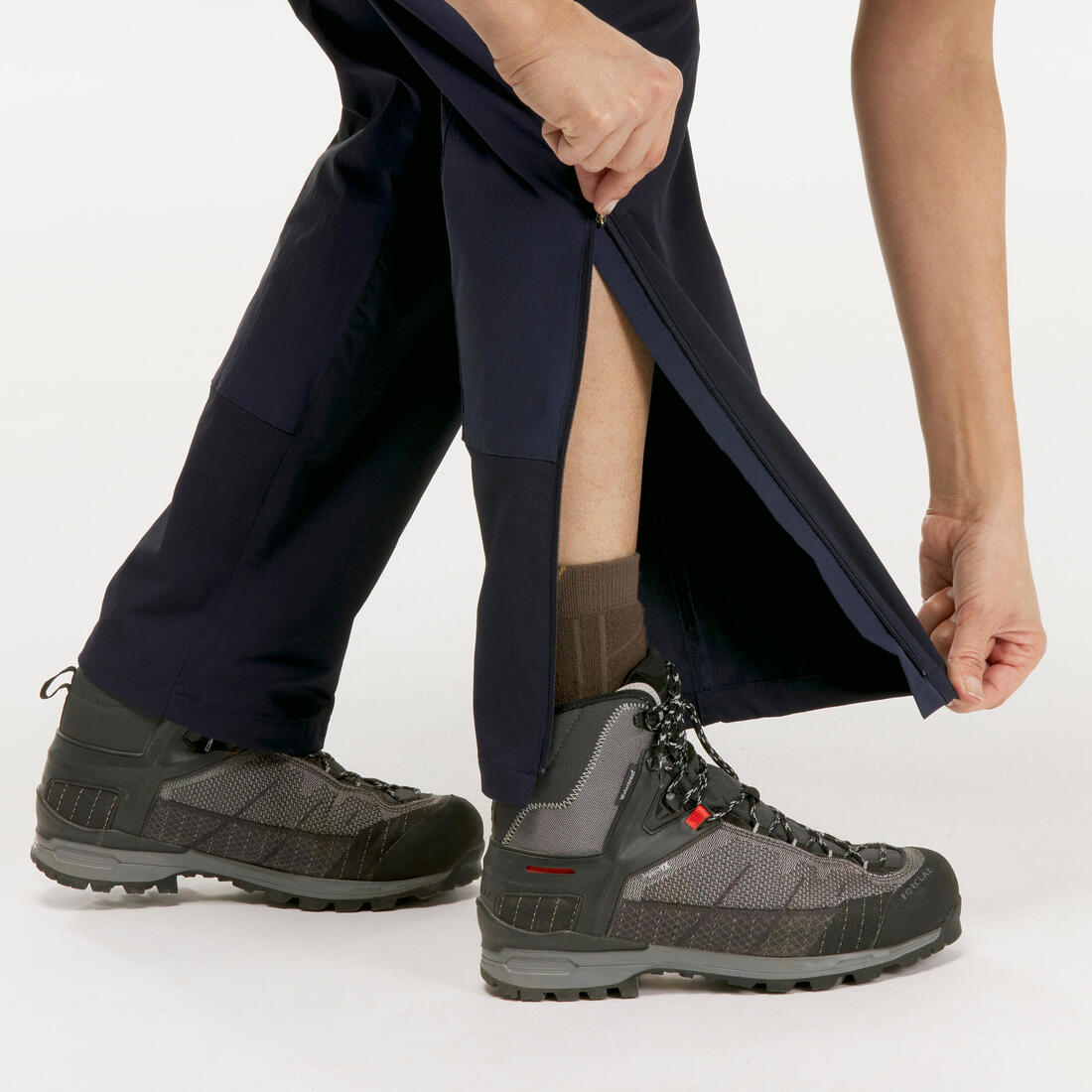 Pantalon modulable 2 en 1 de trek montagne - mt500 - femme
