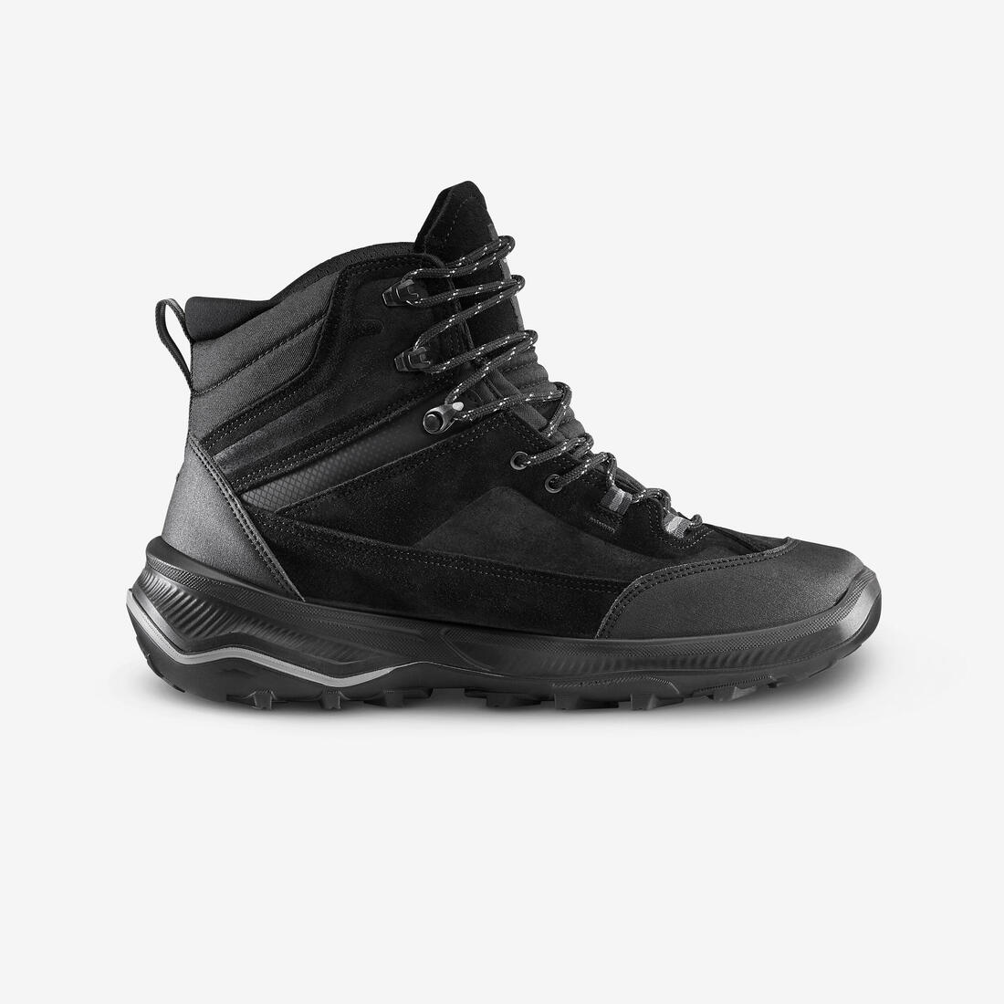Chaussures hautes trekking cuir - mt100 - homme