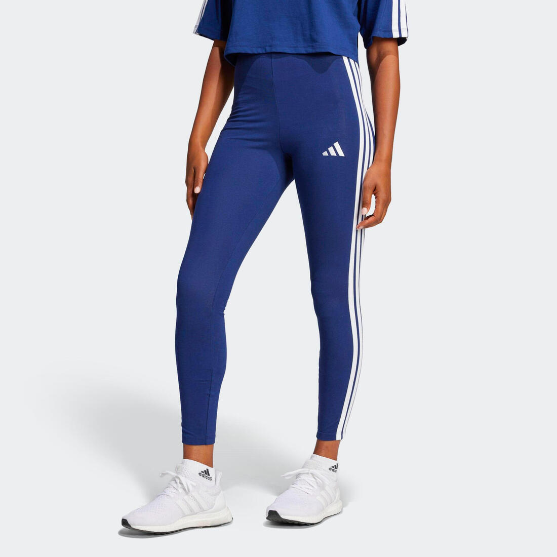 Legging de fitness en coton - femme - bleu foncé
