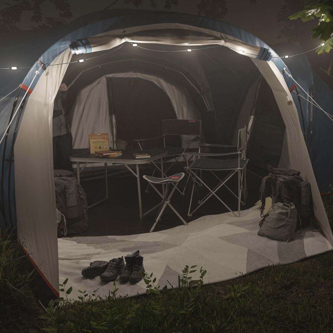Guirlande rechargeable usb c pour le camping - 200 lumens