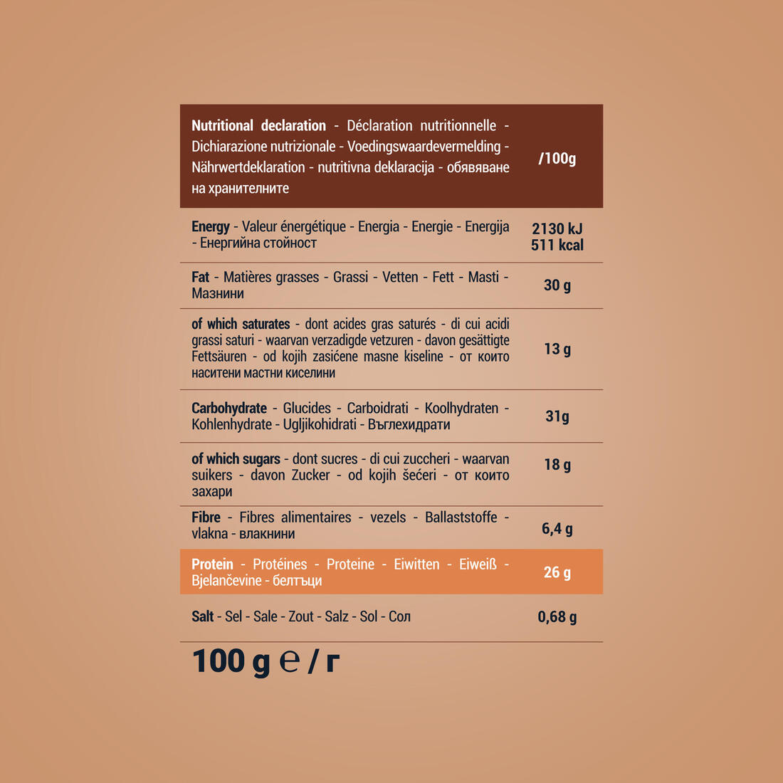 Encas protéinés chocolat 100 GR - Protein cubes