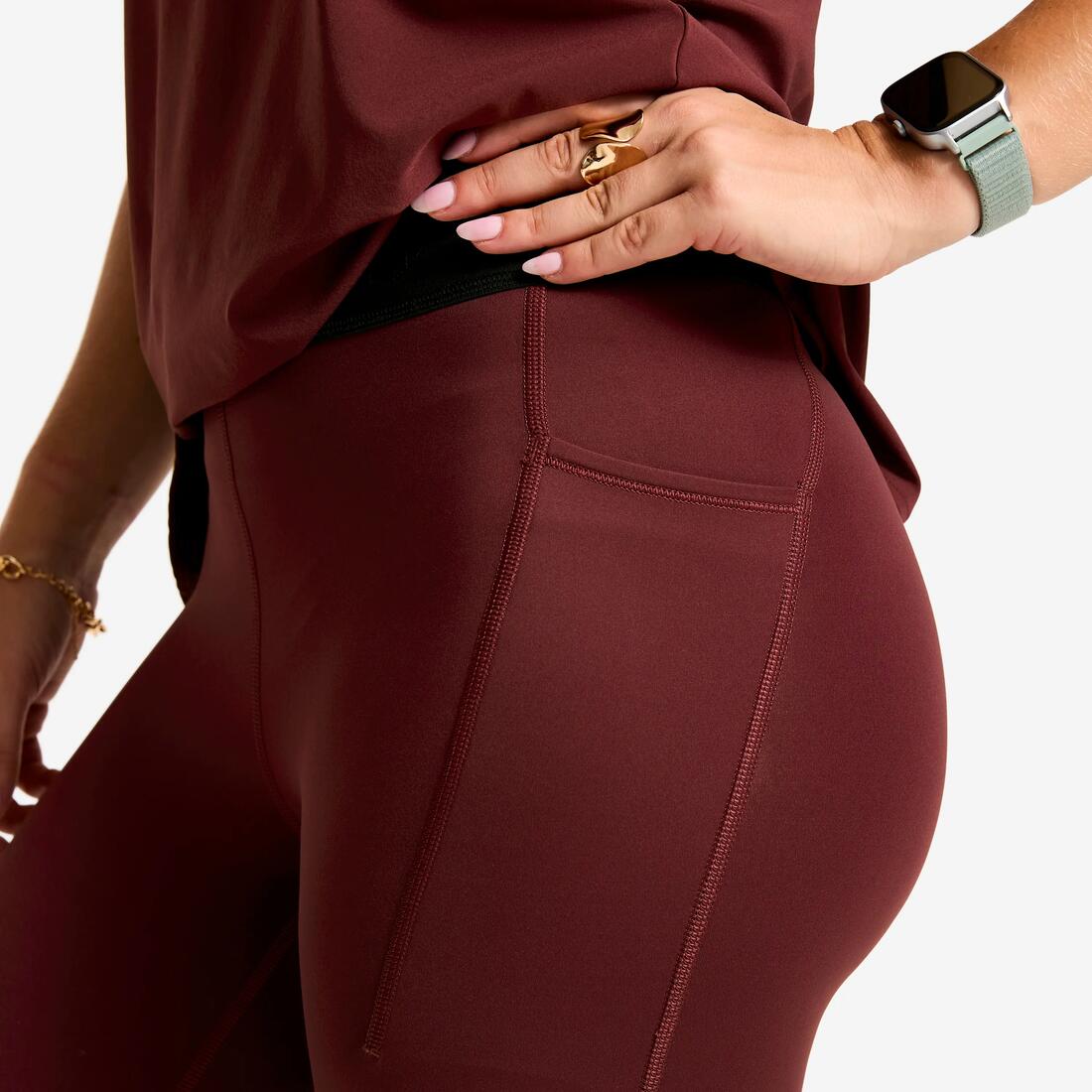 Legging de sport avec ceinture élastiquée femme