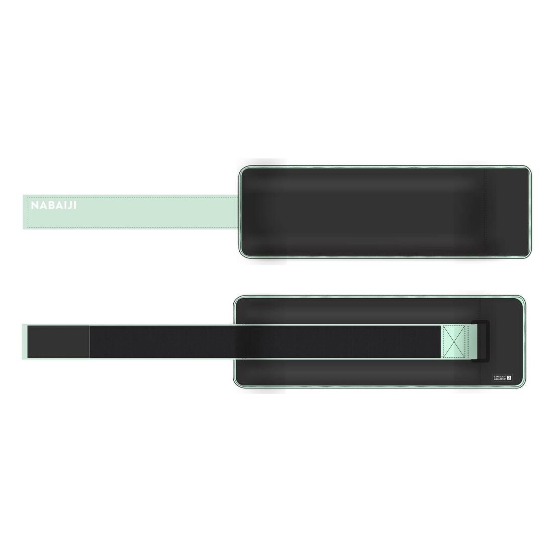 Bracelets lestés avec boucle aquagym 2 x 0,5 kg, vert clair