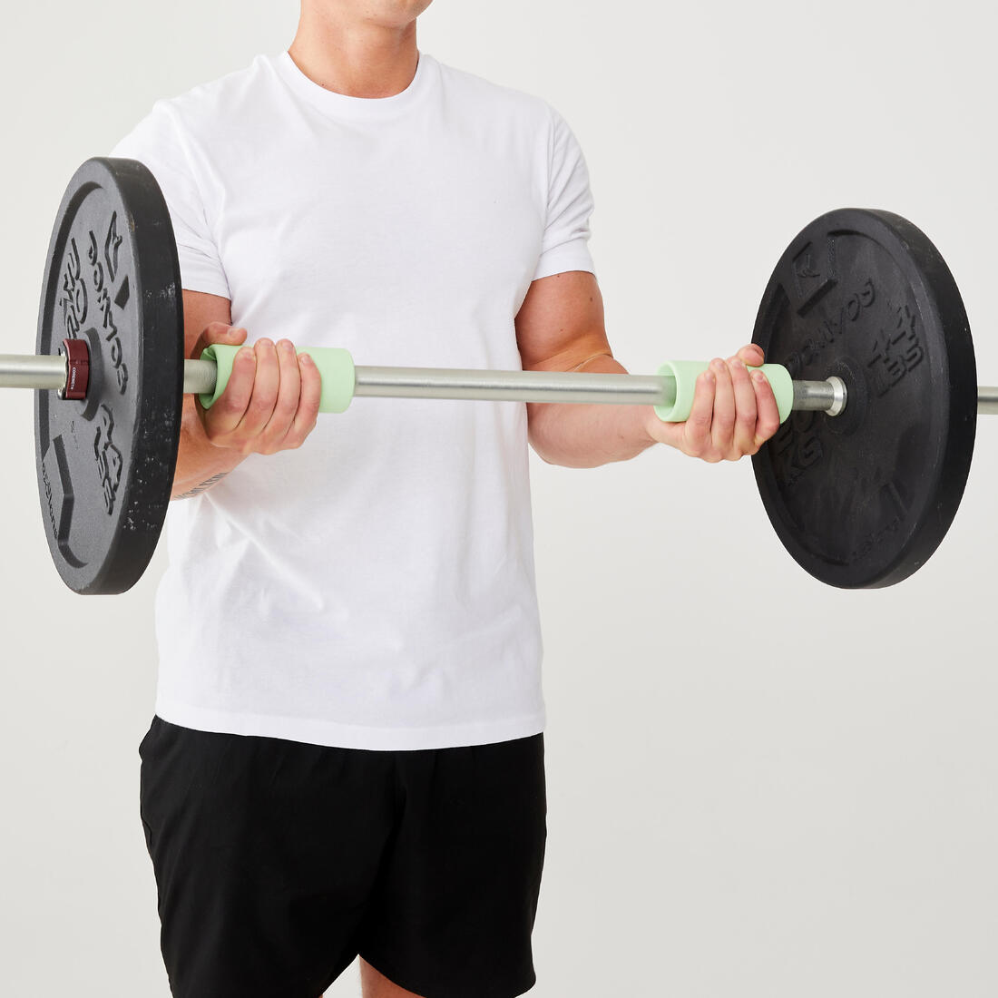 Fat grip de musculation, vert