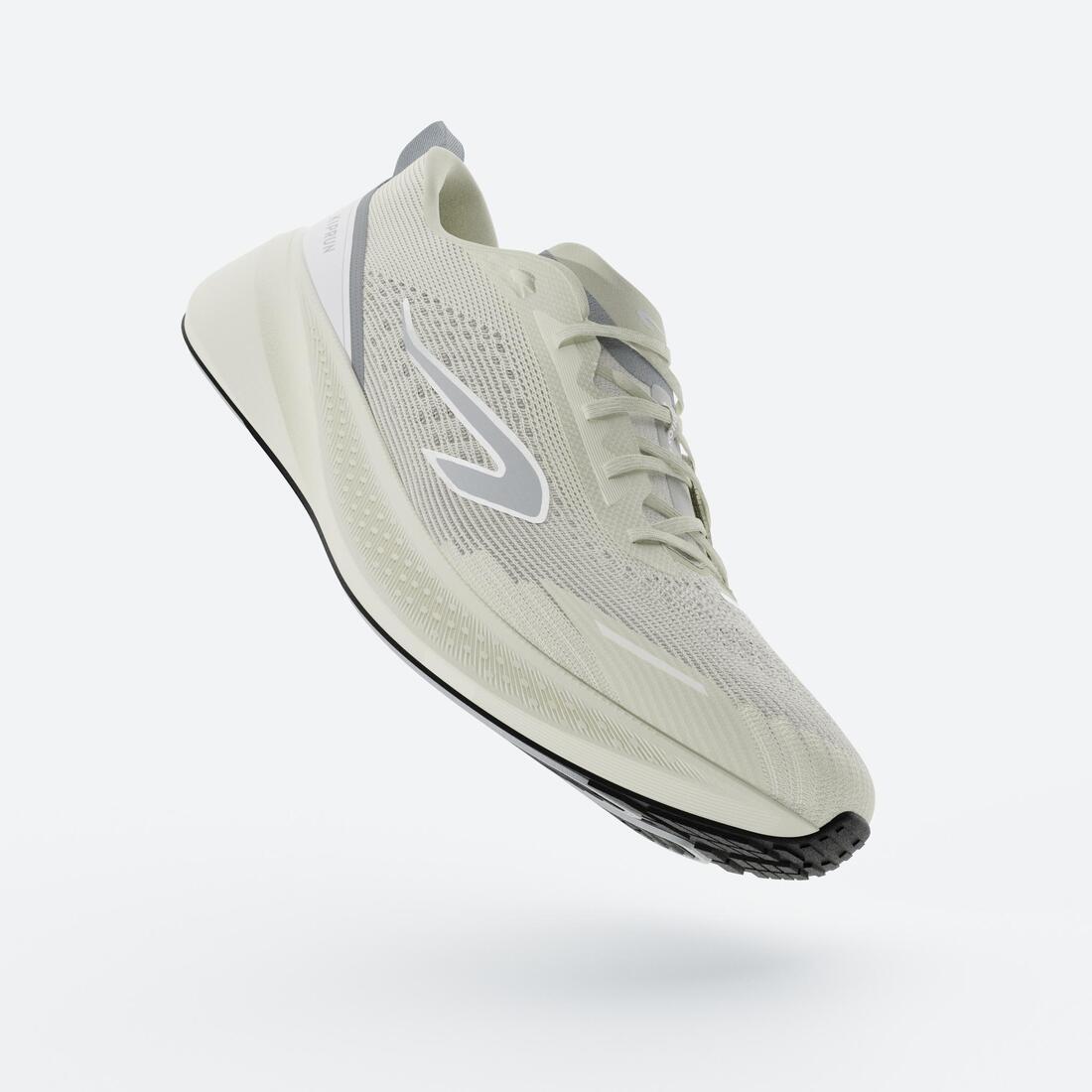 Chaussures de Running Femme, Kiprun Cushion 500 Blanche
