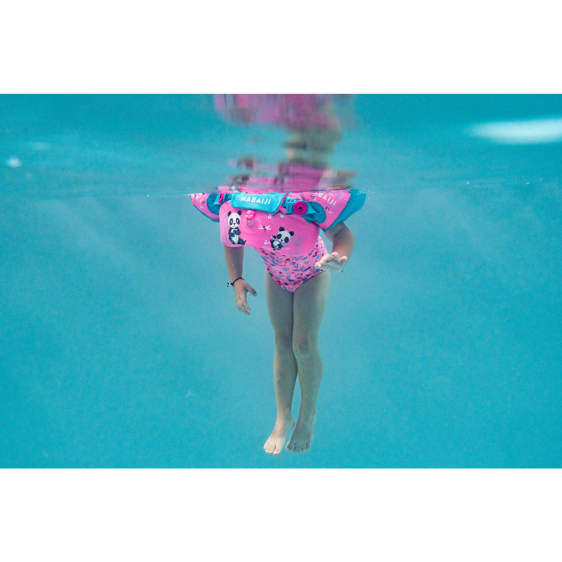 Brassards-ceinture piscine évolutif TISWIM enfant bleu "DRAGON"