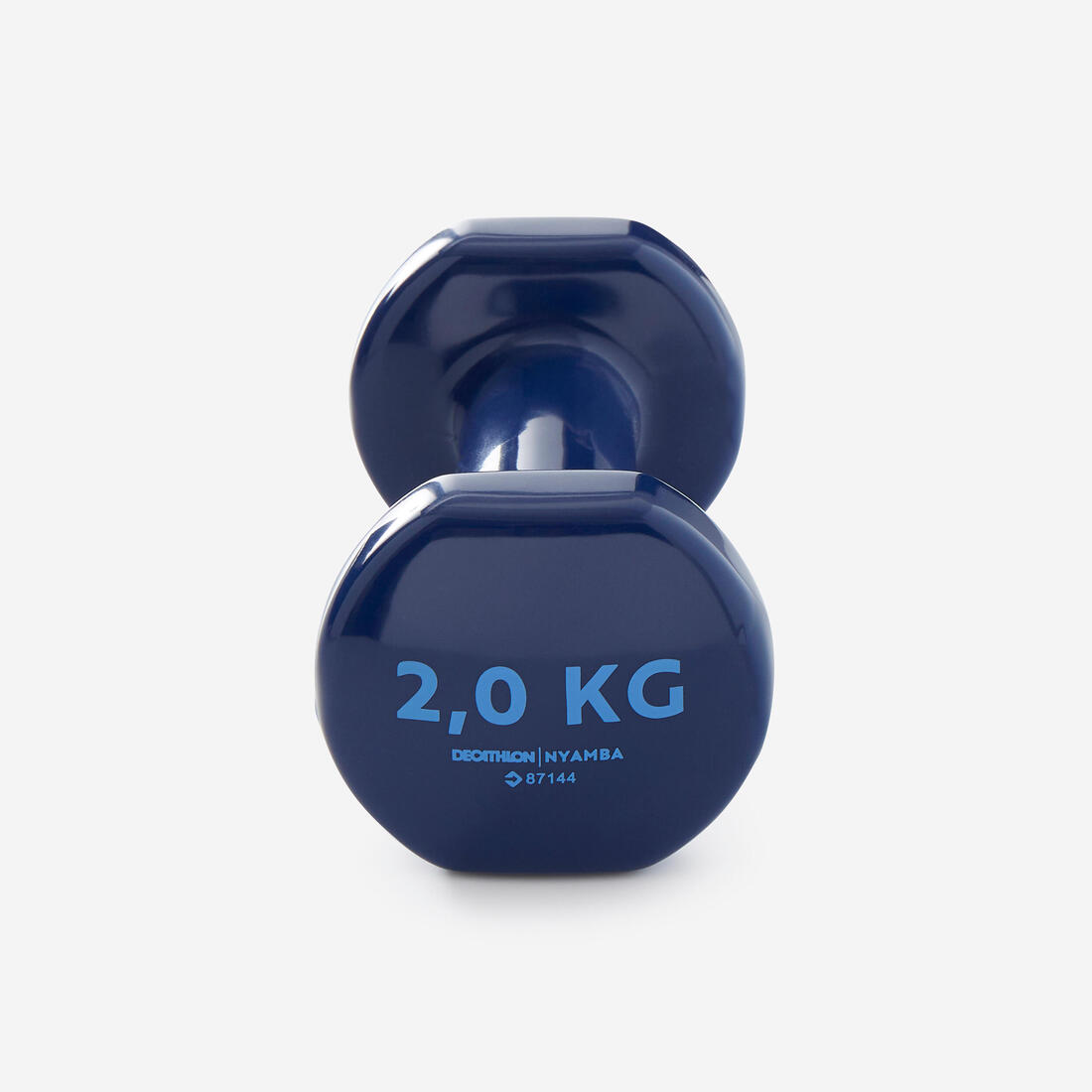 Paire d'haltères fitness 2*2 kg, bleu marine, fonte en partie recyclée
