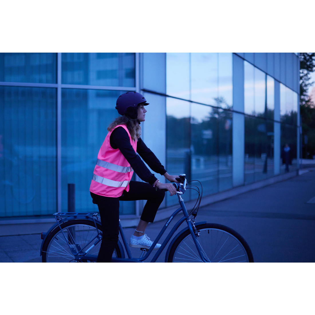 GILET DE SECURITE HAUTE VISIBILITE 500 ROSE FLUO ADULTE