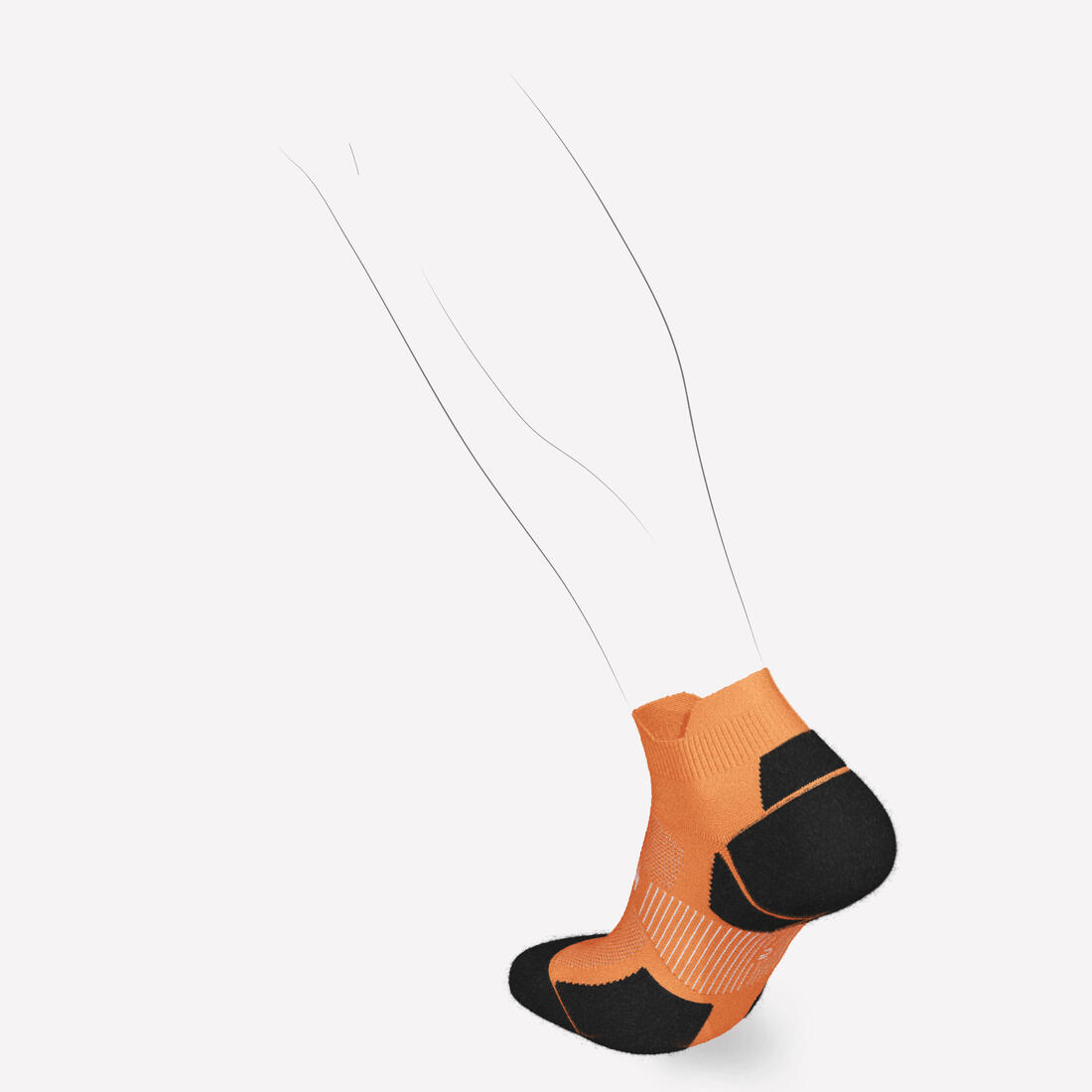 CHAUSSETTES DE RUNNING RUN900 FINES INVISIBLES BLEUE