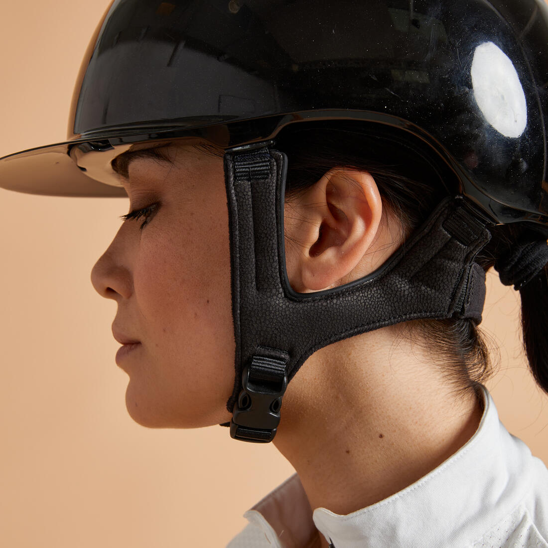 Casque équitation adulte et enfant - 520 noir mat