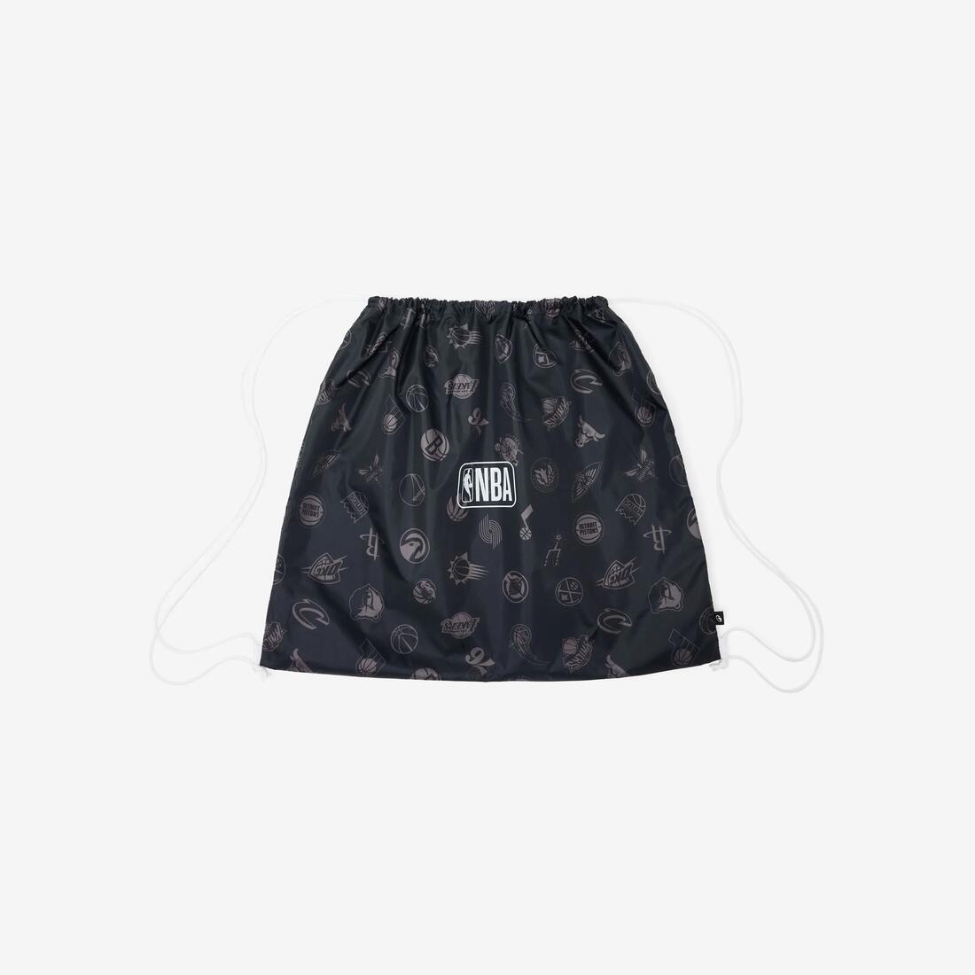 Sac à dos de basket NBA 12 litres à cordons, noir