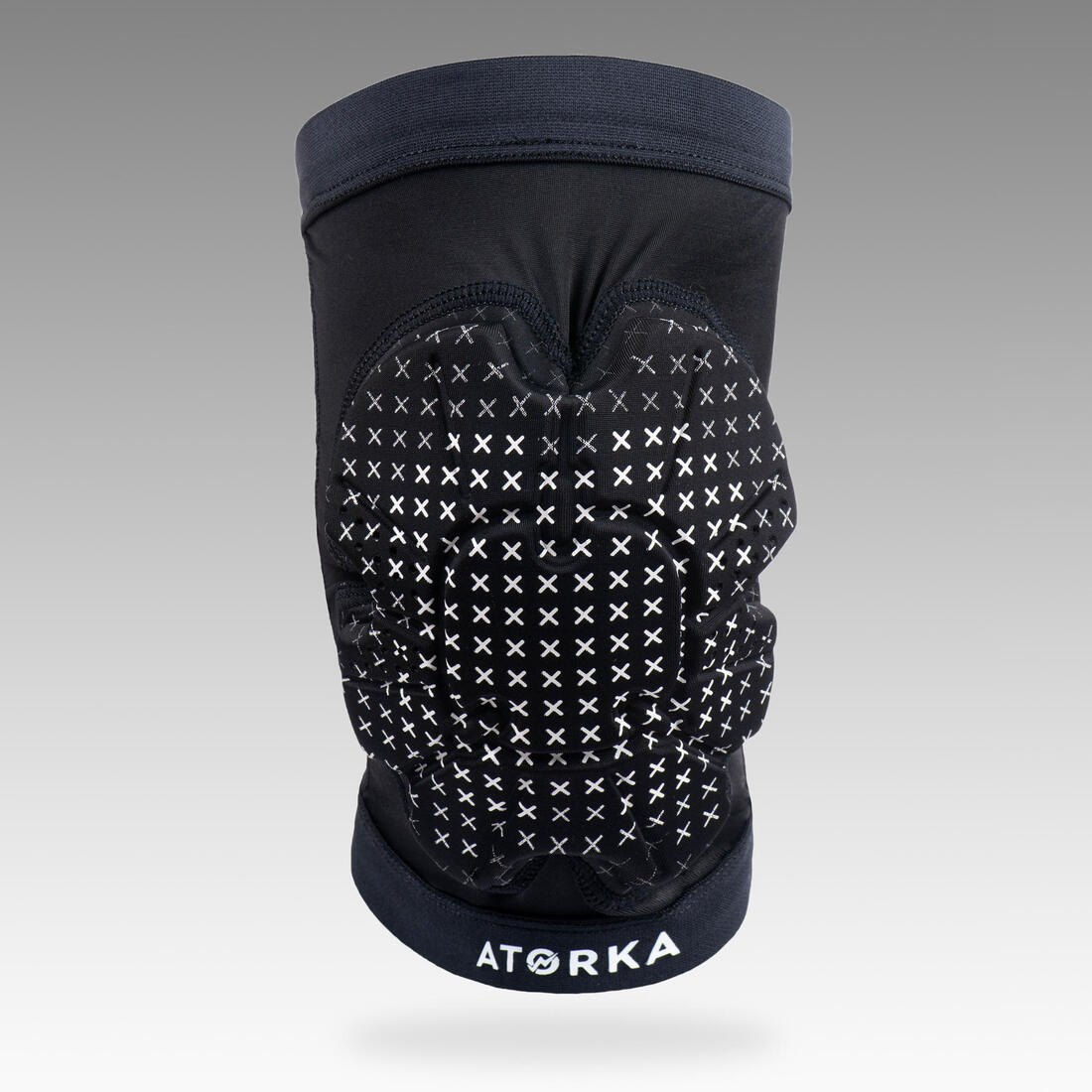 Genouillère de handball avec renforts - HKP500 noir blanc – 8553833