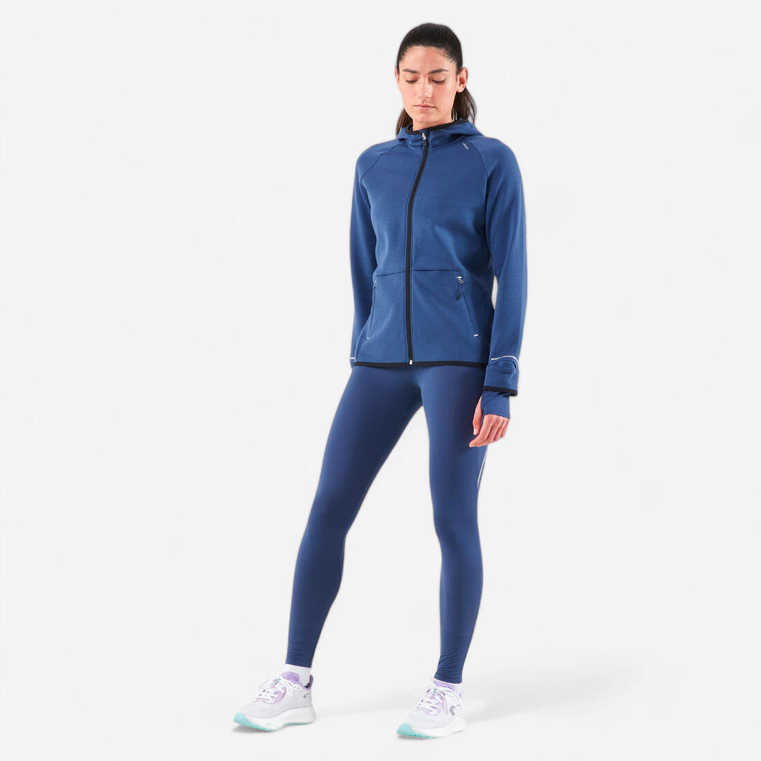 Legging chaud de running Femme, KIPRUN Run 500 Warm
