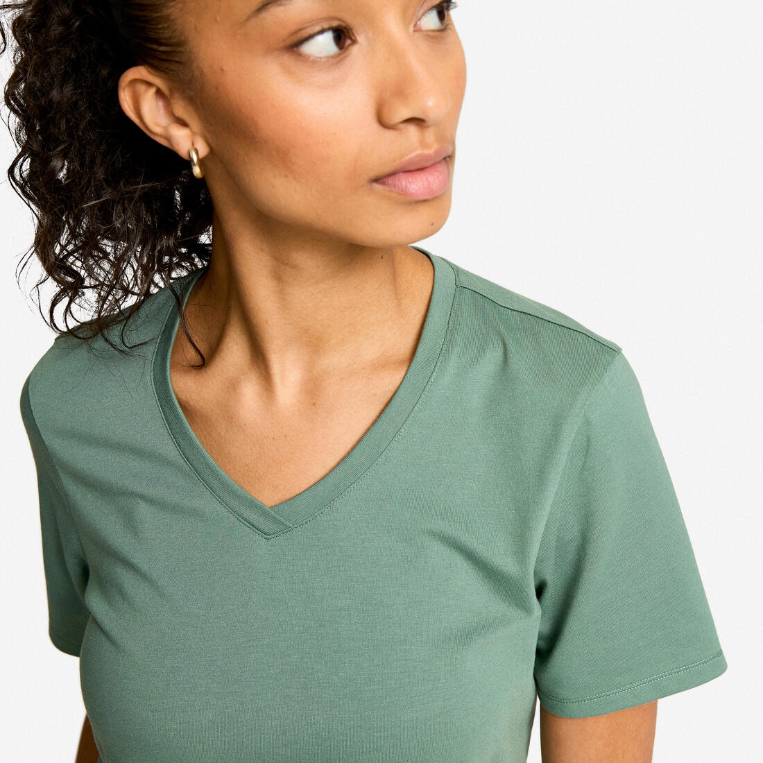 TEE SHIRT COOLMAX FEMME COL V