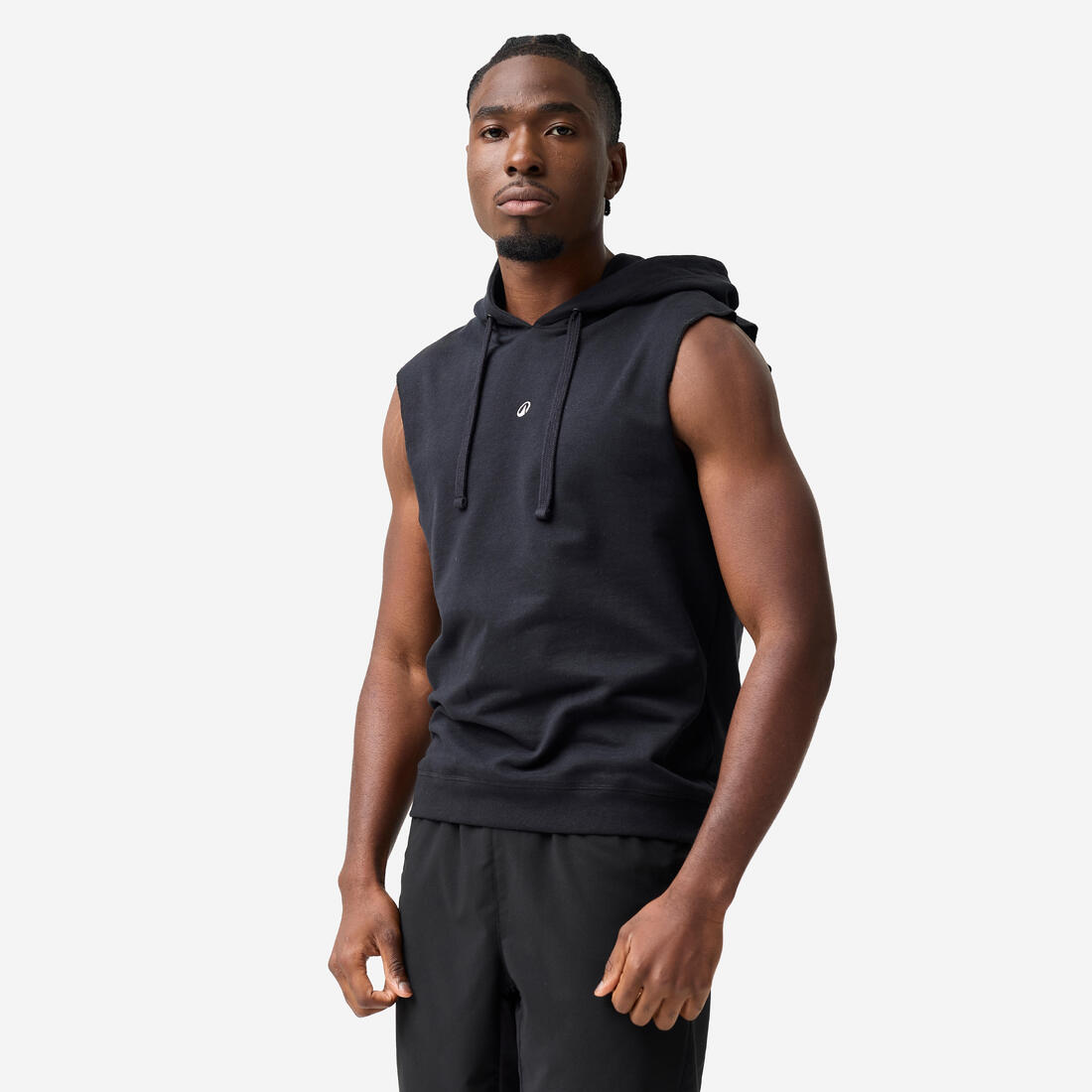 DEBARDEUR BOXE  CAPUCHE  NOIR