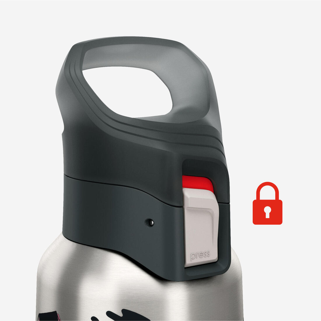 Gourde 900 isotherme inox 0,5L bouchon à ouverture rapide pour la randonnée