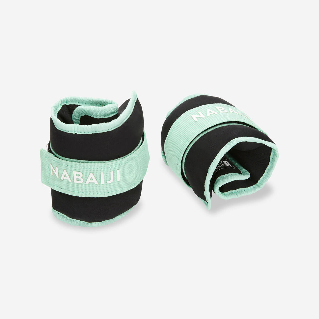 Bracelets Lestés  avec boucle aquagym vert clair. 2*0,5 KG