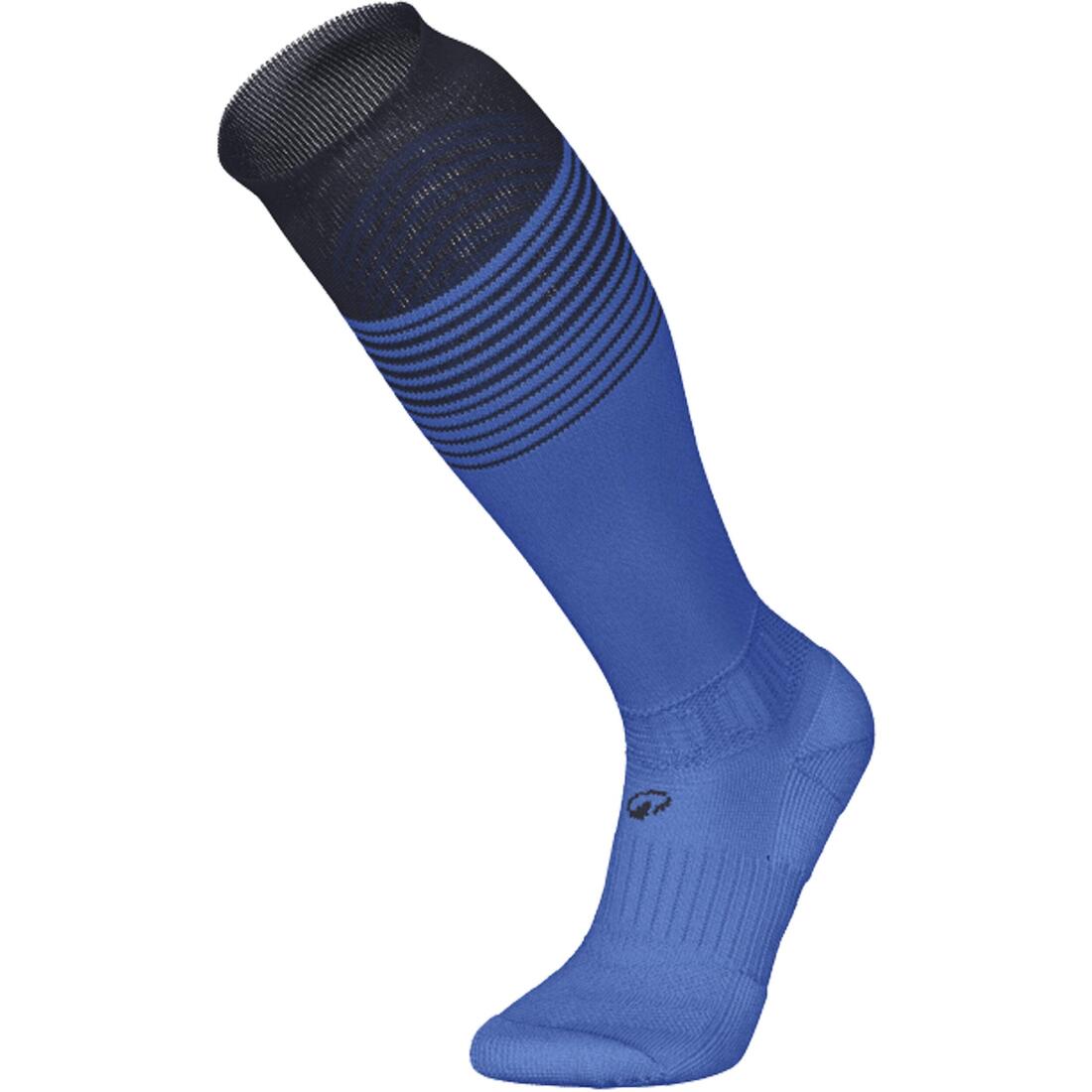 CHAUSSETTES DE FOOTBALL HAUTE ADULTE VIRALTO BLEU ET MARINE