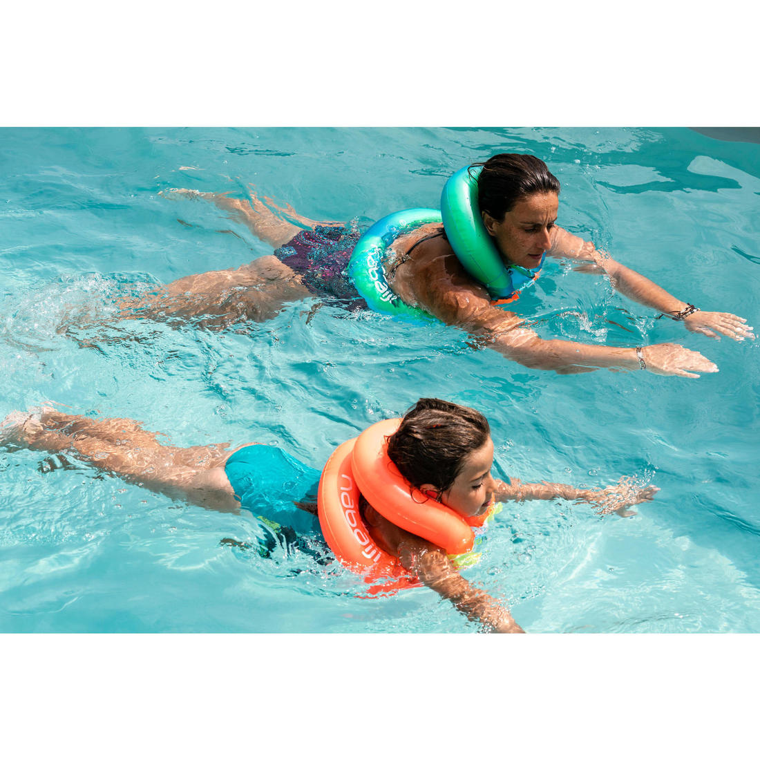 Gilet de natation gonflable 19-30 kg - orange