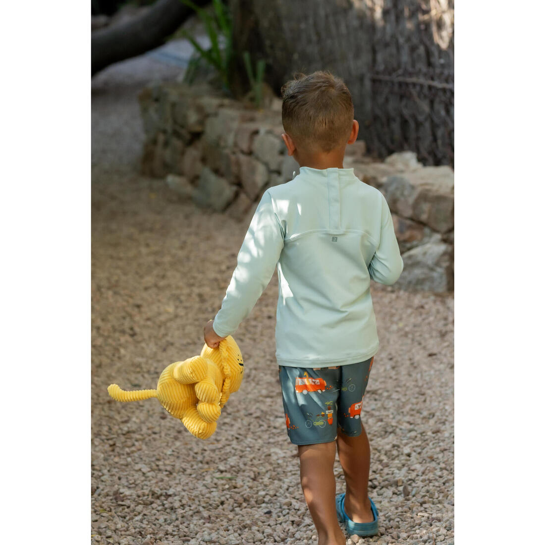 T-shirt anti uv bébé manches longues imprimé savane