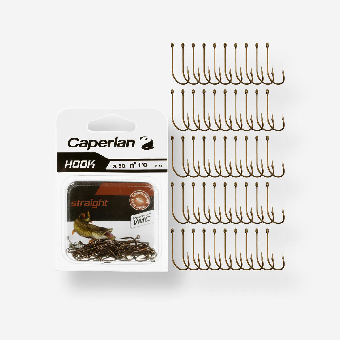 HAMEÇON SIMPLE PÊCHE HOOK STRAIGHT