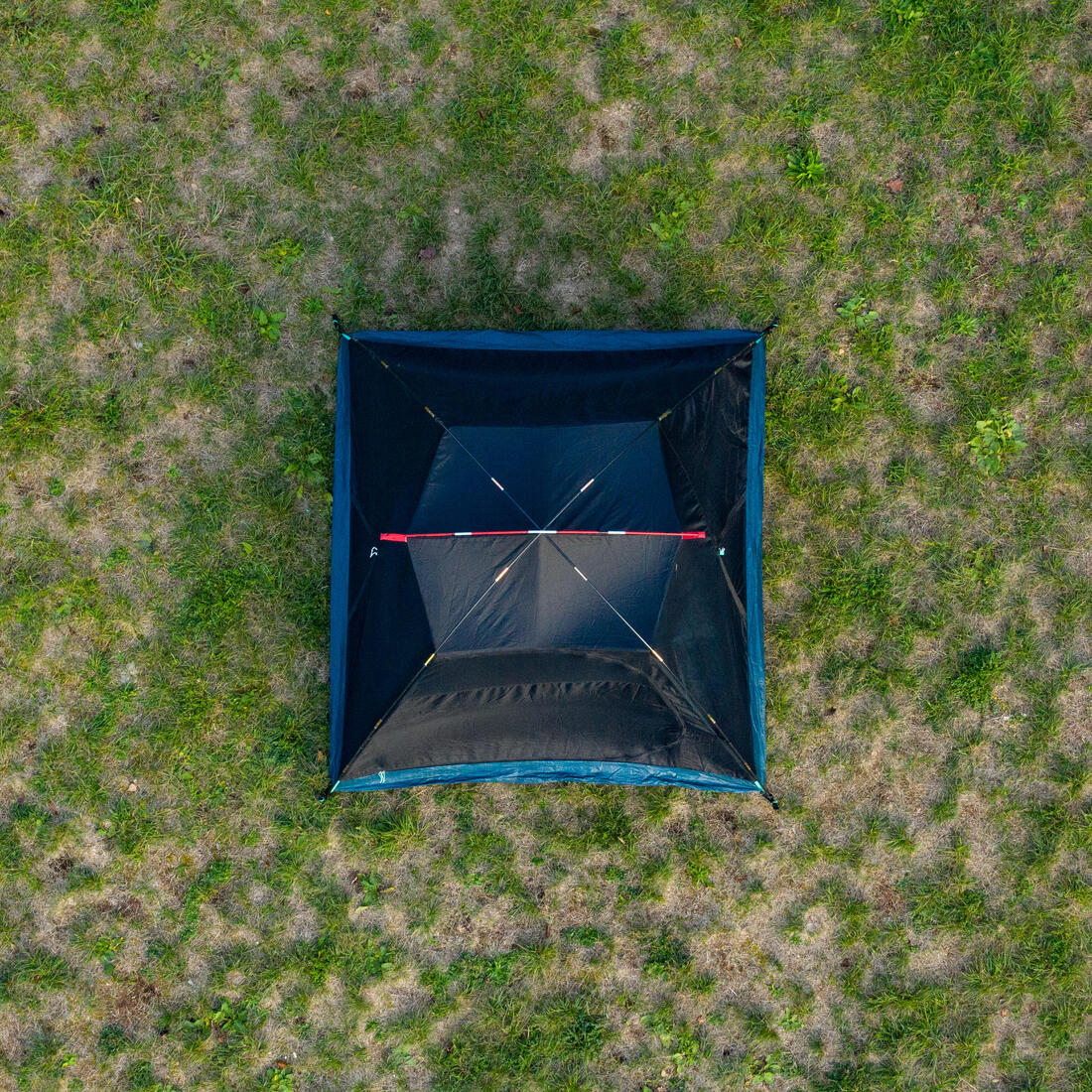 Tente de camping 3 places, MH100 Fresh & Black