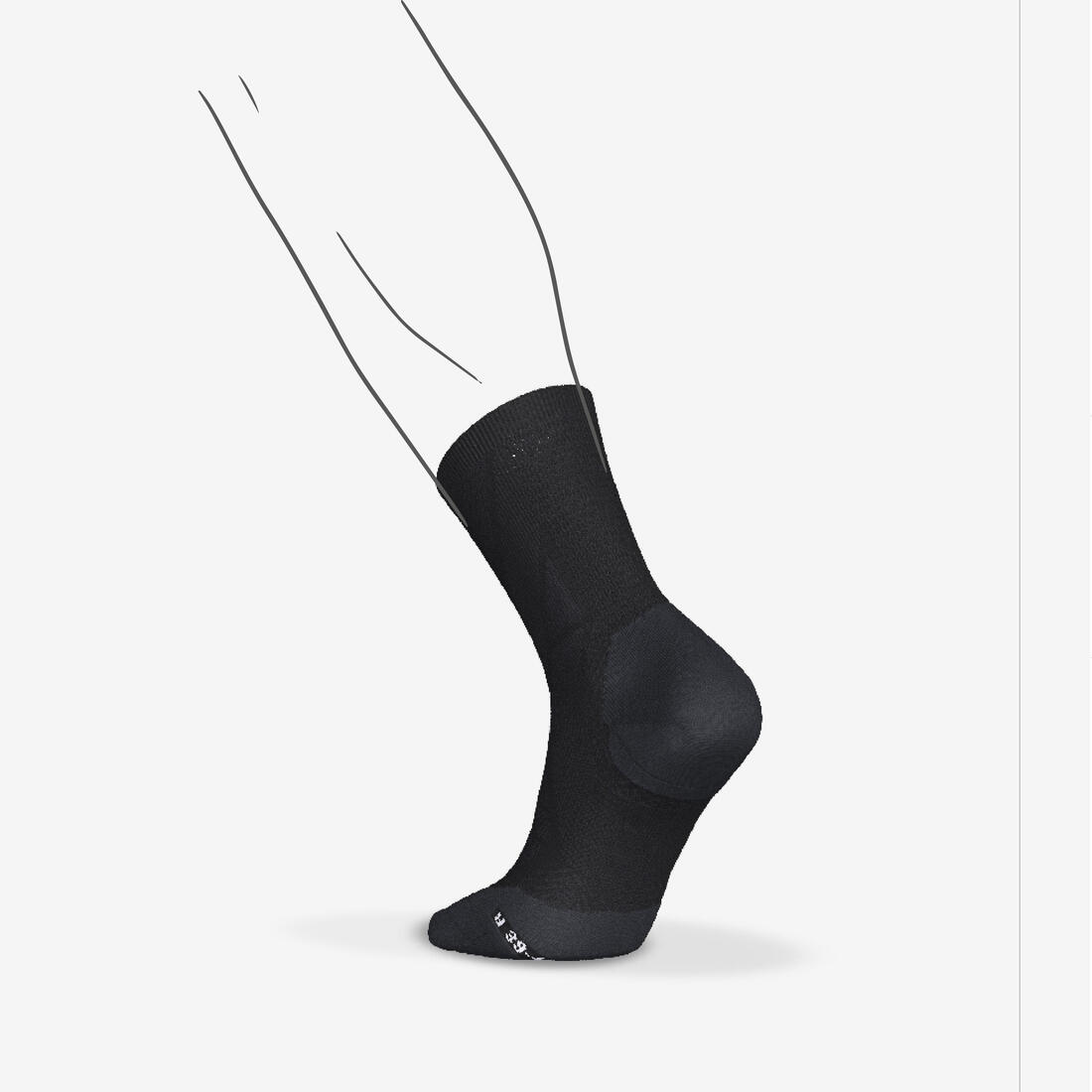 CHAUSSETTES DE RUNNING KIPRUN Run900 STRAP noires