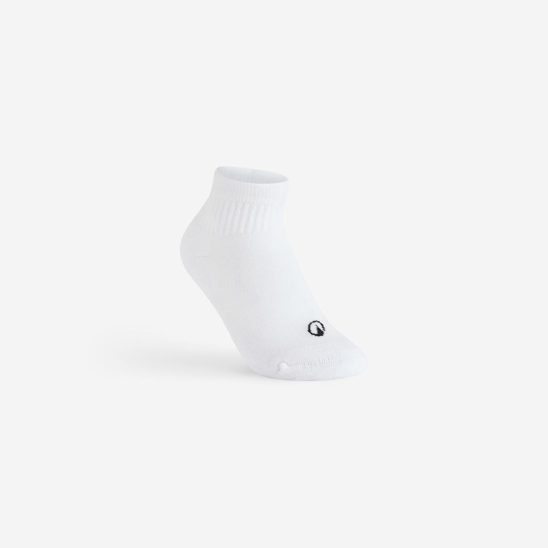 Chaussettes de sport mi-hautes lot de 3 paires enfant, RS 100 blanche