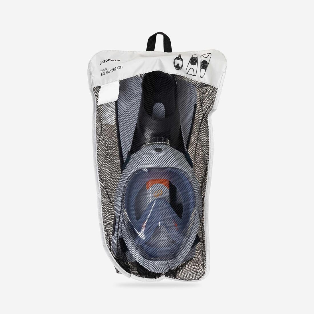 Kit de snorkeling masque Easybreath palmes Adulte, Kit EASYBREATH