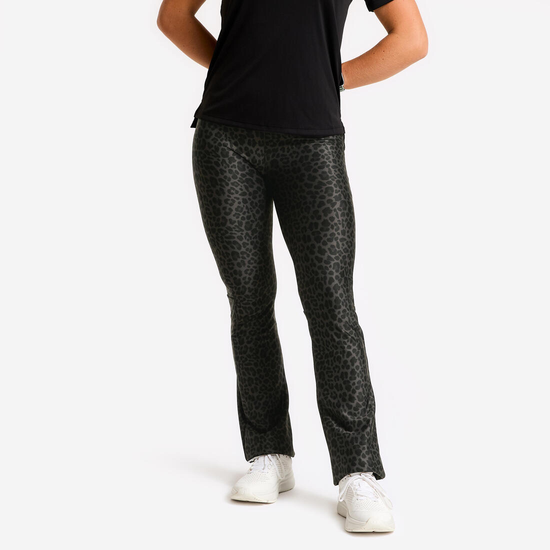 Legging de sport droit et respirant femme, imprimé