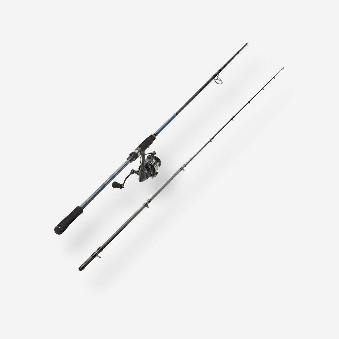 Ensemble canne & moulinet pêche aux leurre WXM 500 Spinning 2.40m H 30-60g – noir