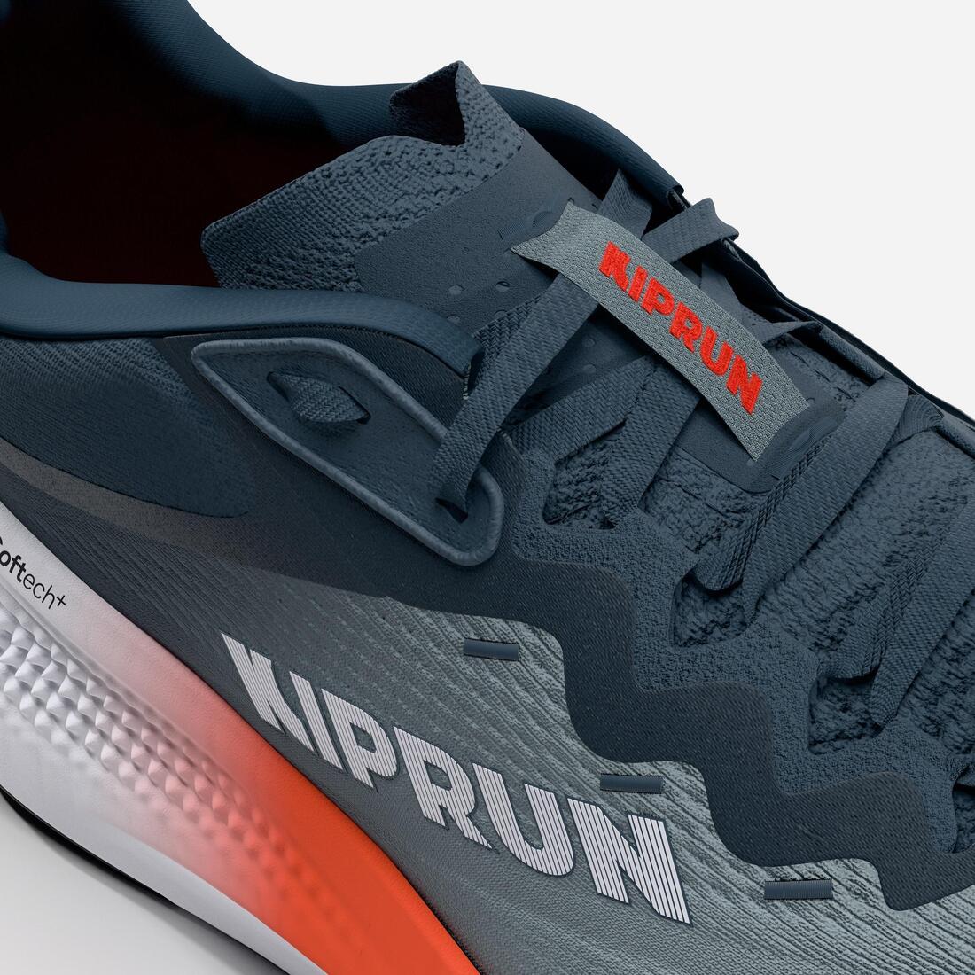 Chaussures de running route homme, Kiprun Kipride Max gris et