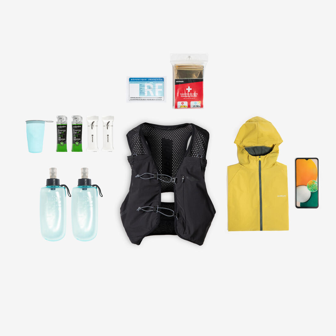 Gilet d'hydratation course à pied compétition mixte - KIPRUN 900 RACE 3L
