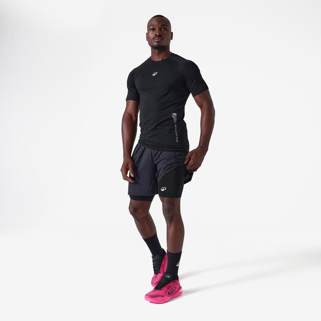 Sous-maillot de basket NBA seamless manches courtes homme femme, 900