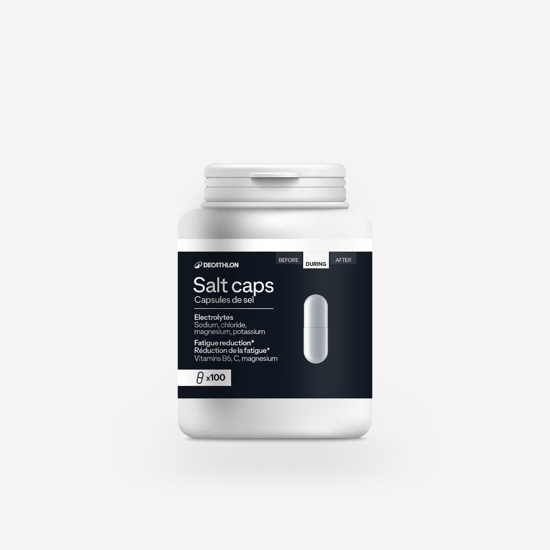 Capsules de sel + de 3h, x100