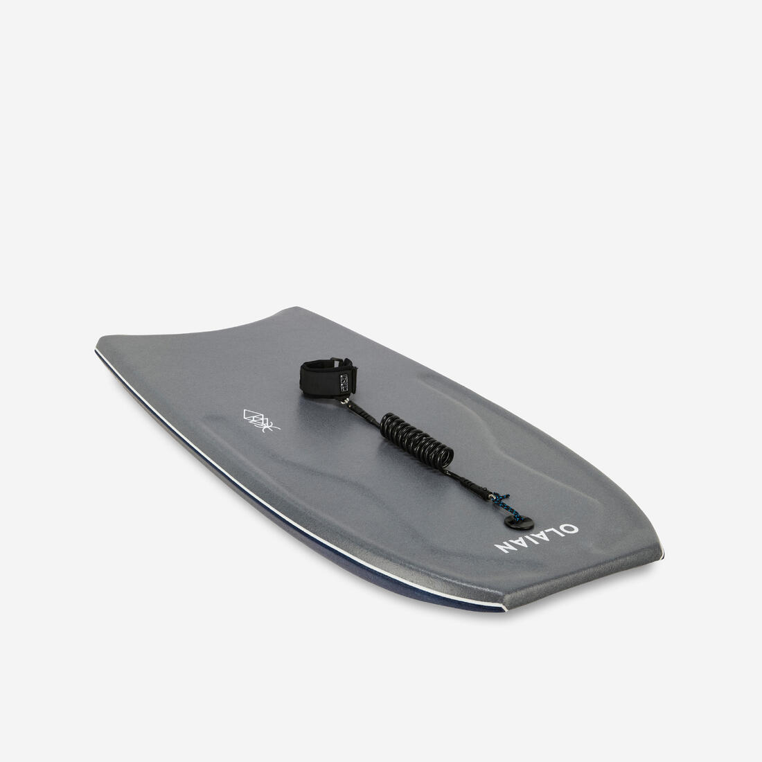 Bodyboard 500 bleu / orange avec leash