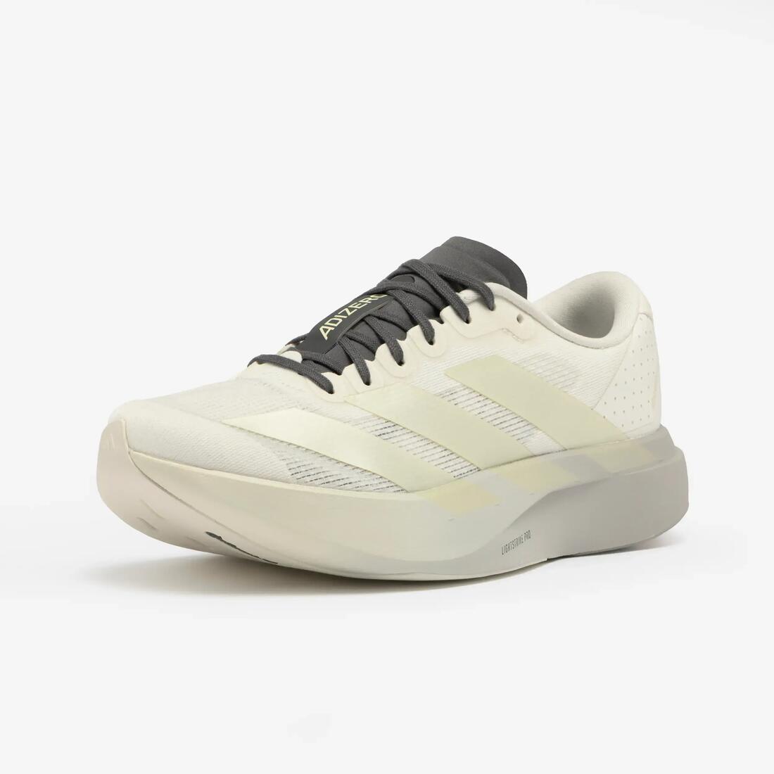 Chaussures running femme, adidas Adizero Evo SL noires et blanches