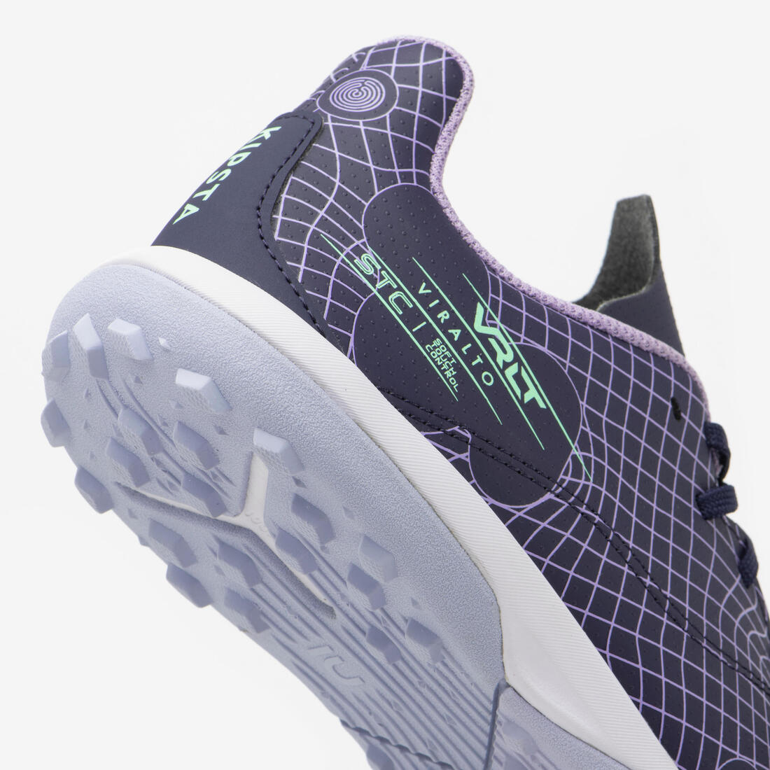CHAUSSURES DE FOOTBALL ENFANT A LACETS VIRALTO I TURF TF NEBULA