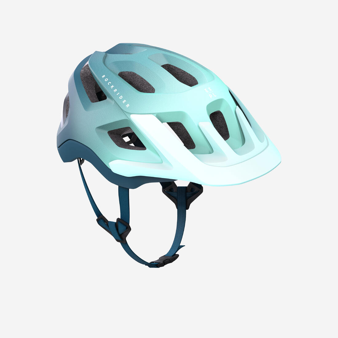 Casque vélo vtt expl 500 – bleu paon